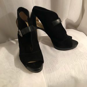 Michael Kors peep toe platform pumps